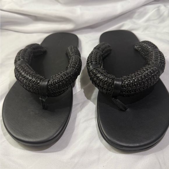 Staud Raffia Sierra Black Sandal “New” Women’s Size 41 US Size 11 - Picture 3 of 11